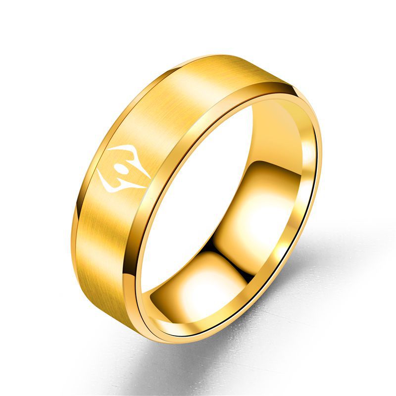 Curse King COS Stainless Steel Ring Two-Faced Sukuna Impression Ring Jujutsu Kaisen Jewelry Yuji Itadori Anime