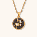 Collier Pendentif Nacre Soleil Lune Étoiles | Boutique84