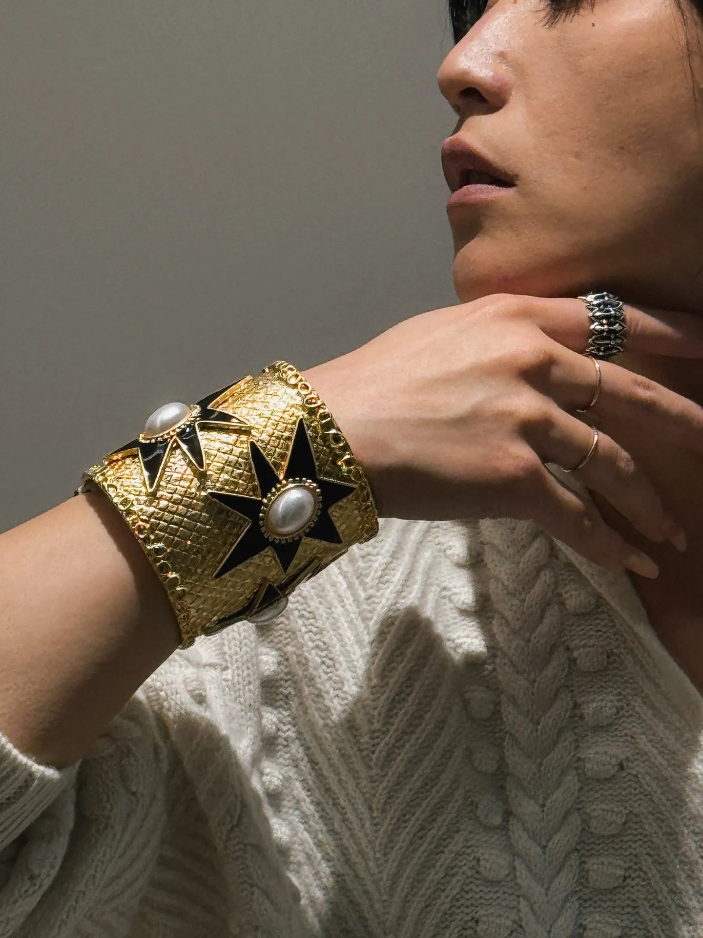 French retro personality fashion medieval brand series Starfish retro bracelet
