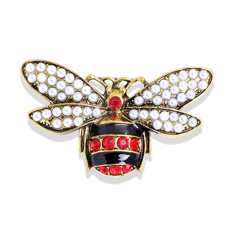 Insect pin anti slip buckle brooch