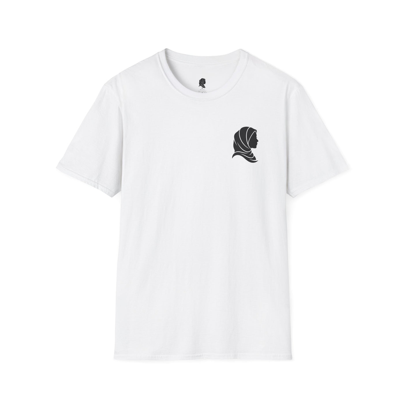 Hijab Silhouette Tee — Minimal Muslim Modest Shirt