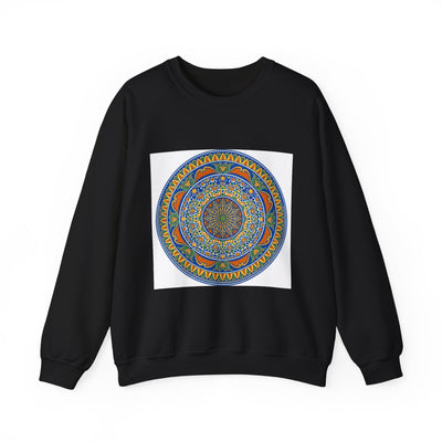 Mandala Circle Crewneck Sweatshirt — Boho Spiritual Graphic Pullover