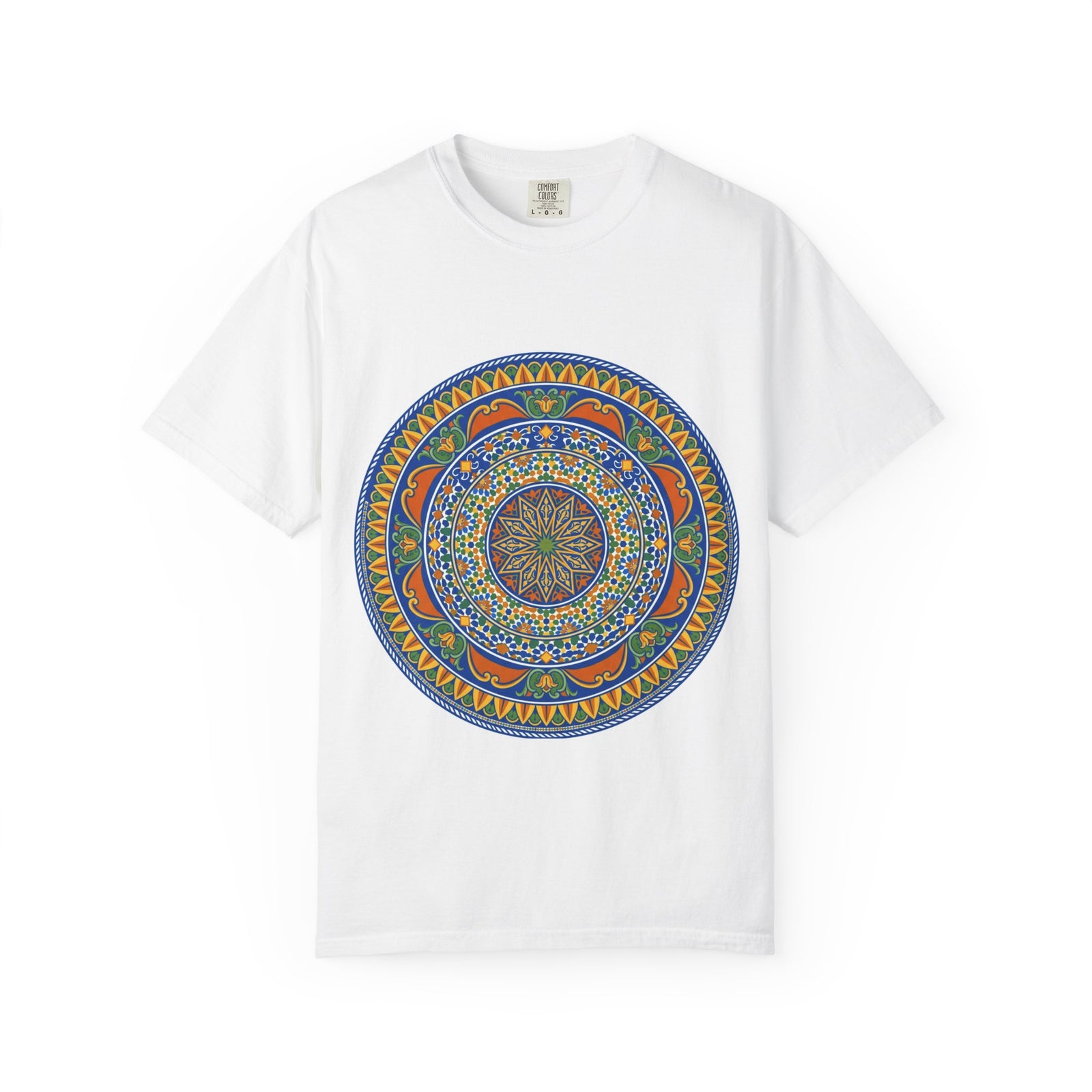 Mandala Circle Graphic T-Shirt — Vibrant Boho Meditation Tee