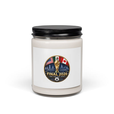 Final 2026 Soccer Championship Soy Candle — 9oz Scented Jar (USA•Canada•Mexico)