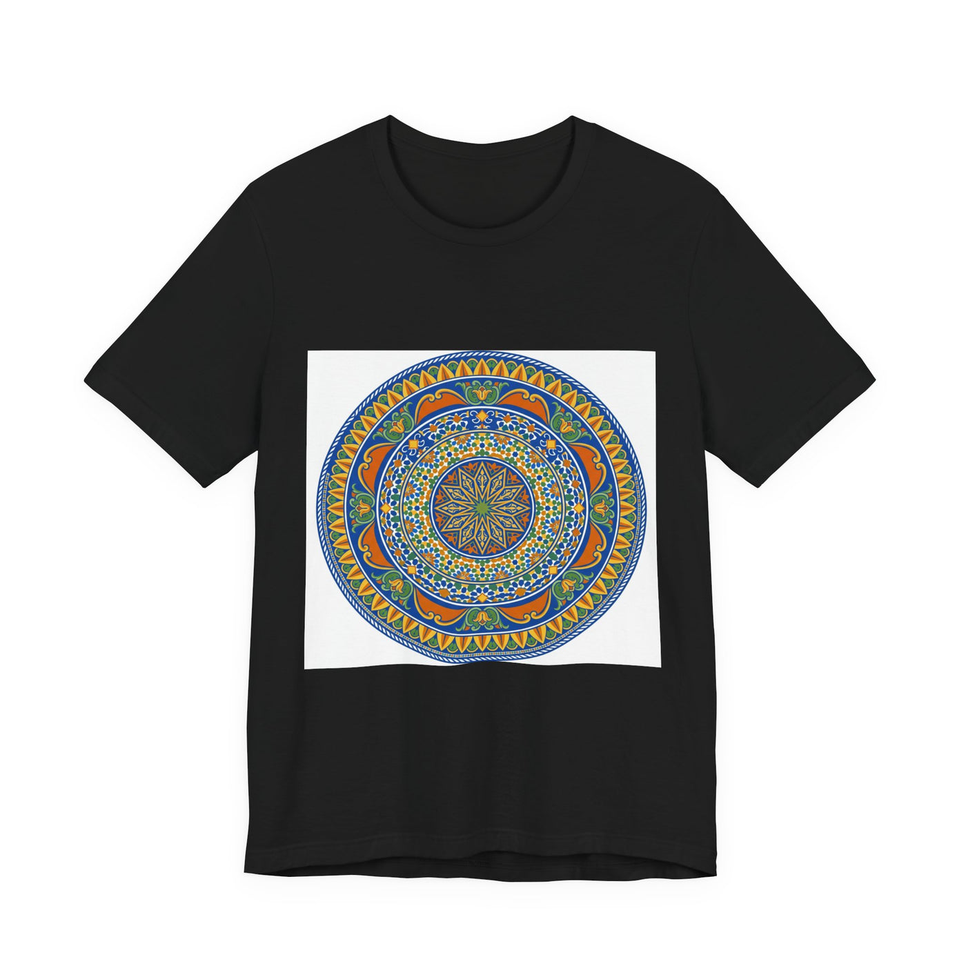Mandala Art T-Shirt — Colorful Boho Yoga Tee