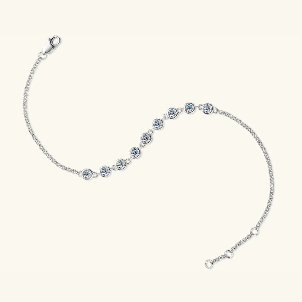 Bracelet Moissanite Argent 925 Doré Argenté | Boutique84