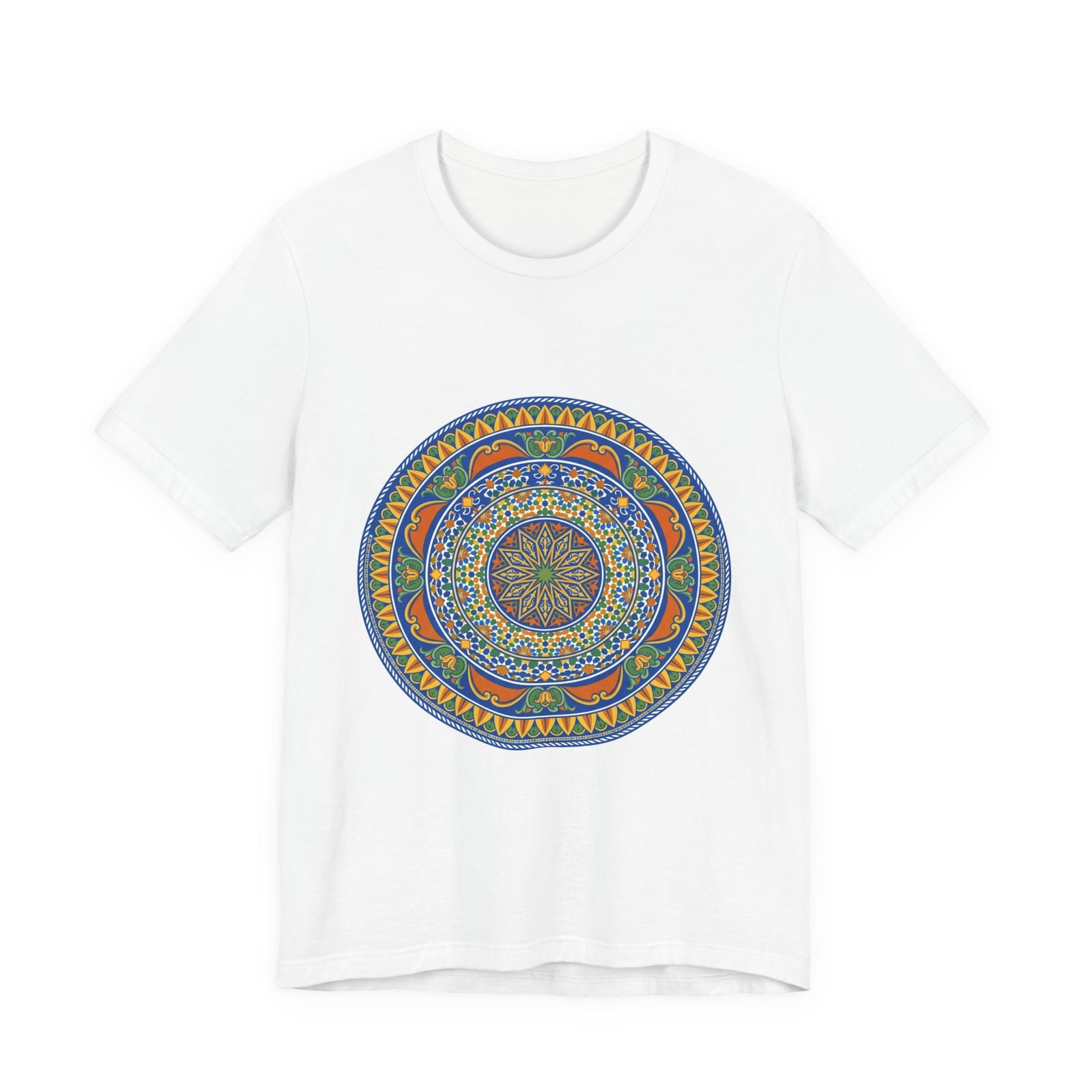 Mandala Art T-Shirt — Colorful Boho Yoga Tee