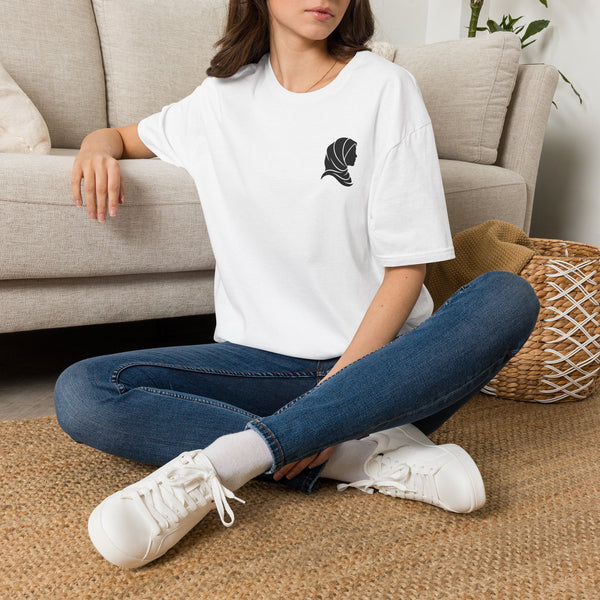 Hijab Silhouette Tee — Minimal Muslim Modest Shirt