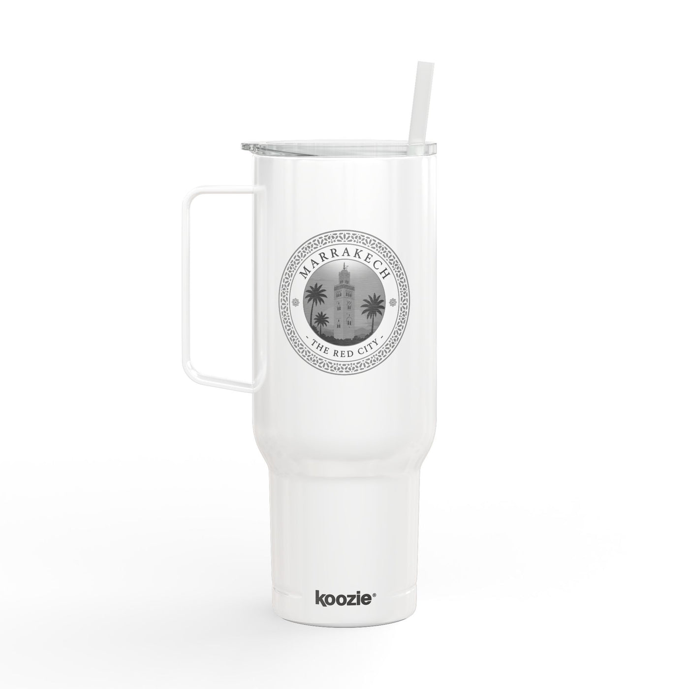 Marrakech Engraved 40oz Insulated Tumbler with Lid & Straw