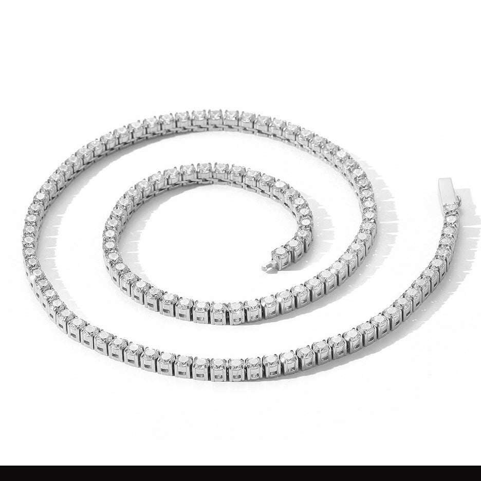 Collier Tennis Acier Inoxydable 316L Zircon Homme Femme | Boutique84