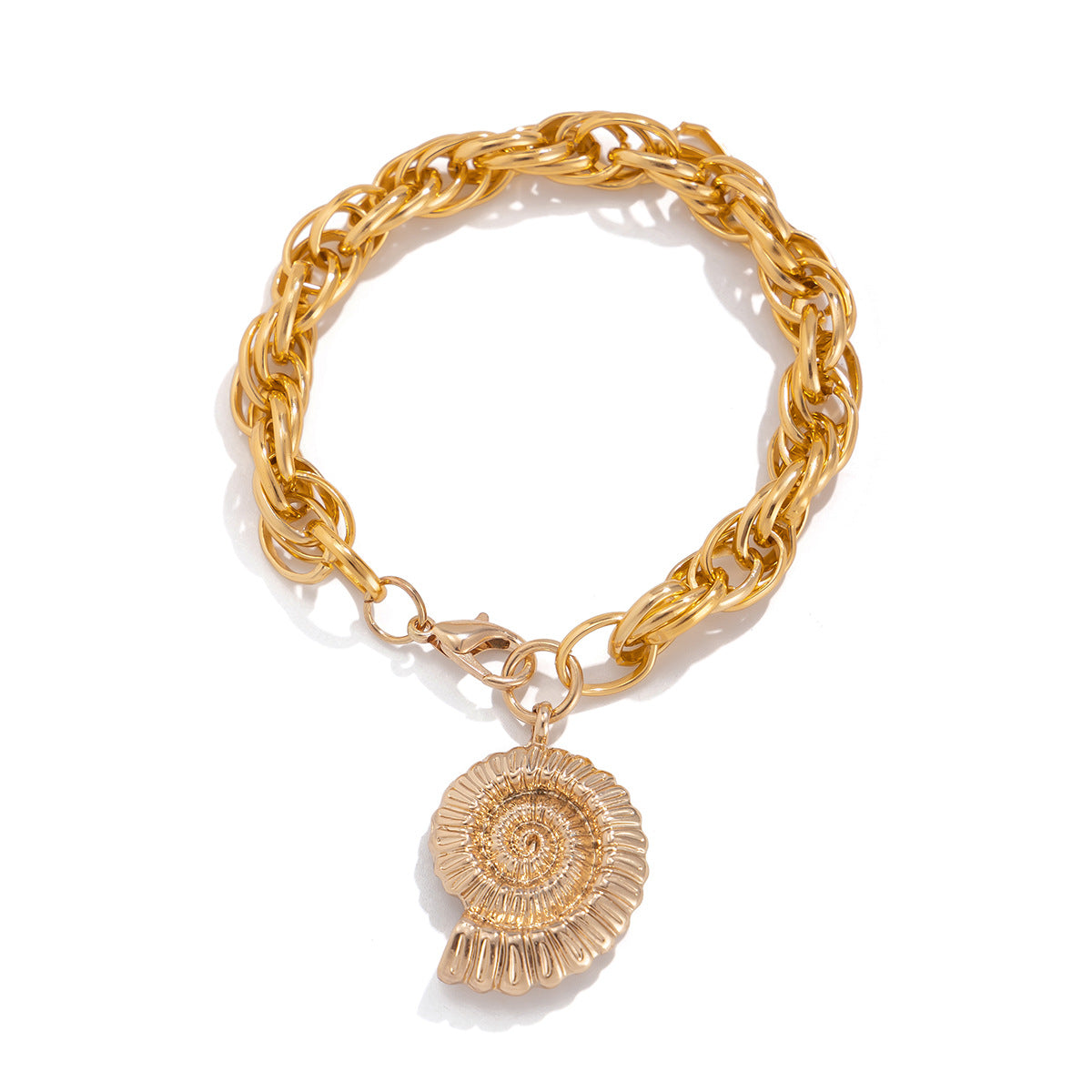 Ocean Wind Conch Tassel Bracelet Female Personalized Vacation Metal Shell Bracelet