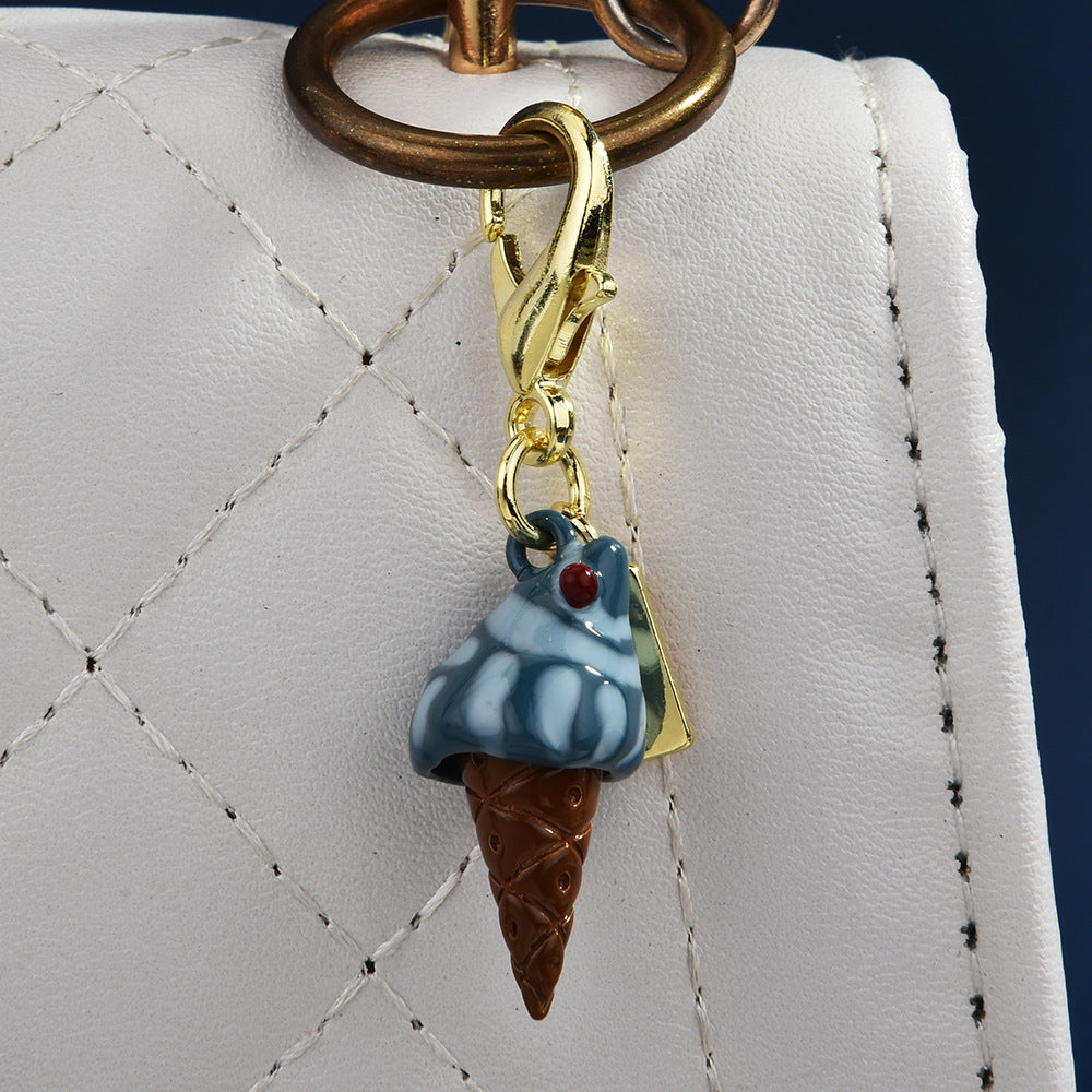 Alkali water bread pendant dinosaur ice cream fruit keychain