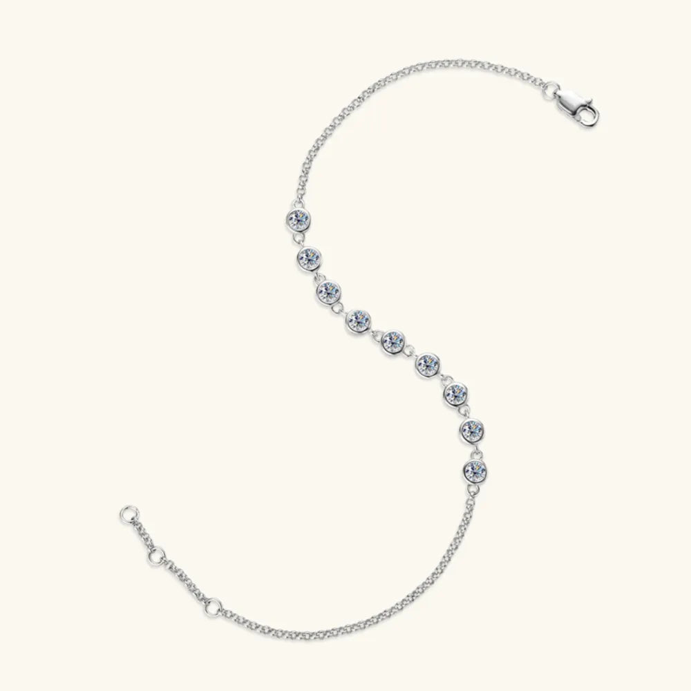 Bracelet Moissanite Argent 925 Doré Argenté | Boutique84