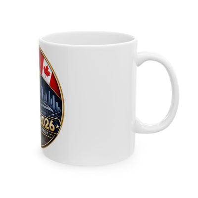 World Cup Final 2026 Ceramic Mug – USA/Mexico/Canada Host Cities (11oz, 15oz)