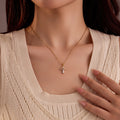 Collier Croix Zircon Plaqué Or 18K Acier Inoxydable | Boutique84