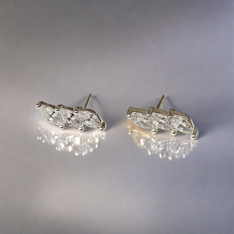 Boucles d'Oreilles Zircon Doré Minimaliste | Boutique84