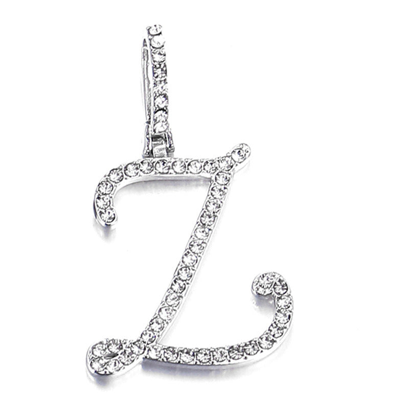Hip hop accessories grass letter pendant melon seed buckle Cuban chain accessory