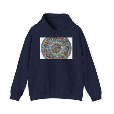 Mandala Harmony Hoodie — Colorful Boho Meditation Sweatshirt