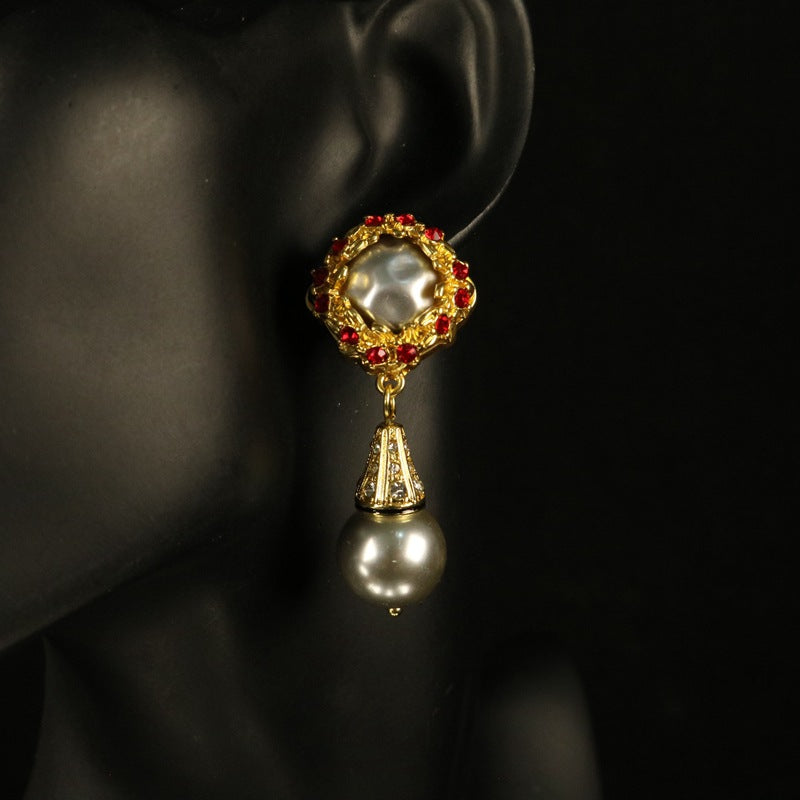Parure Collier Sautoir Perles + Boucles d'Oreilles | Boutique84