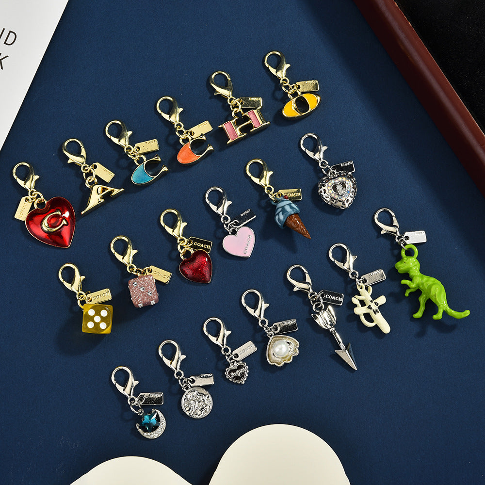 Alkali water bread pendant dinosaur ice cream fruit keychain