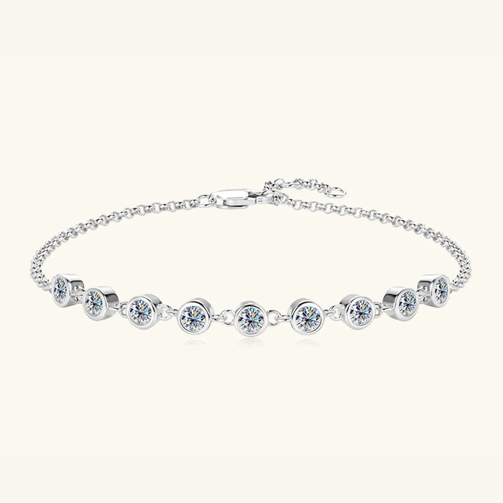 Bracelet Moissanite Argent 925 Doré Argenté | Boutique84