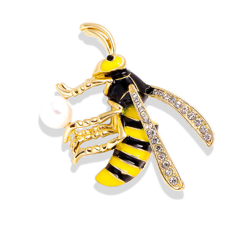 Insect pin anti slip buckle brooch