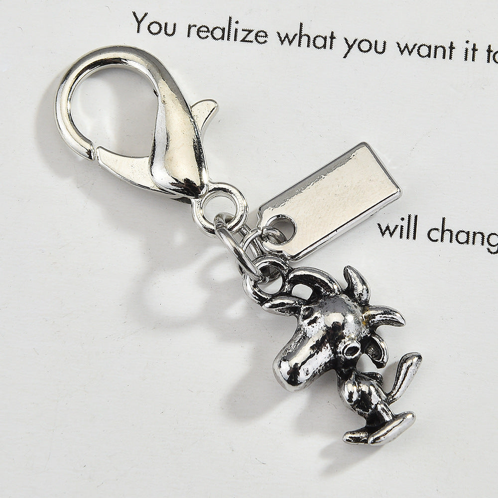 Creative Dinosaur Cartoon Bag Pendant Biscuit Fruit Small Pendant Accessories Keychain
