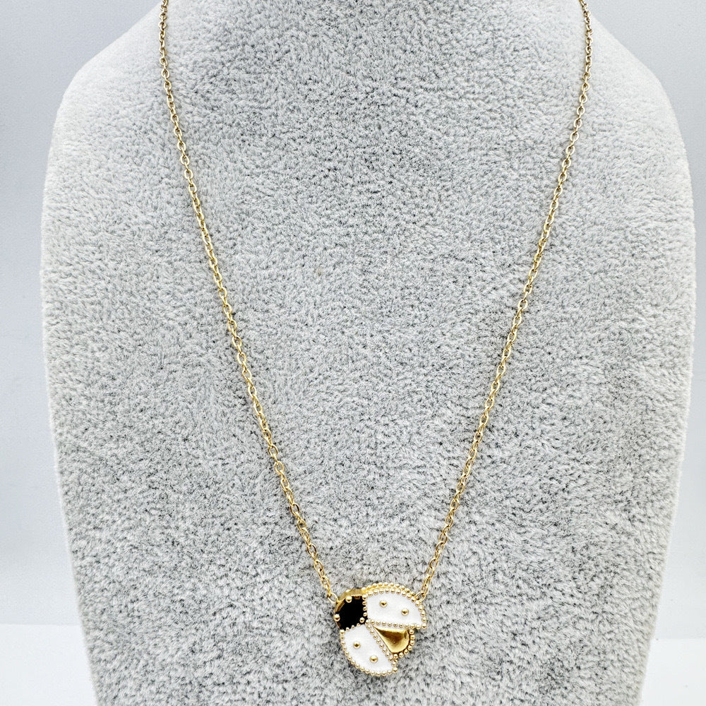 Collier Pendentif Scarabée Acier Titane 5 Coloris | Boutique84