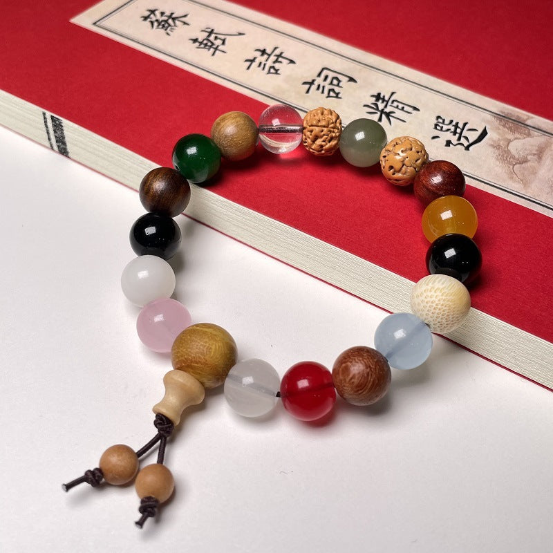 Bracelet Bodhi Multicolore 18 Graines Prière | Boutique84