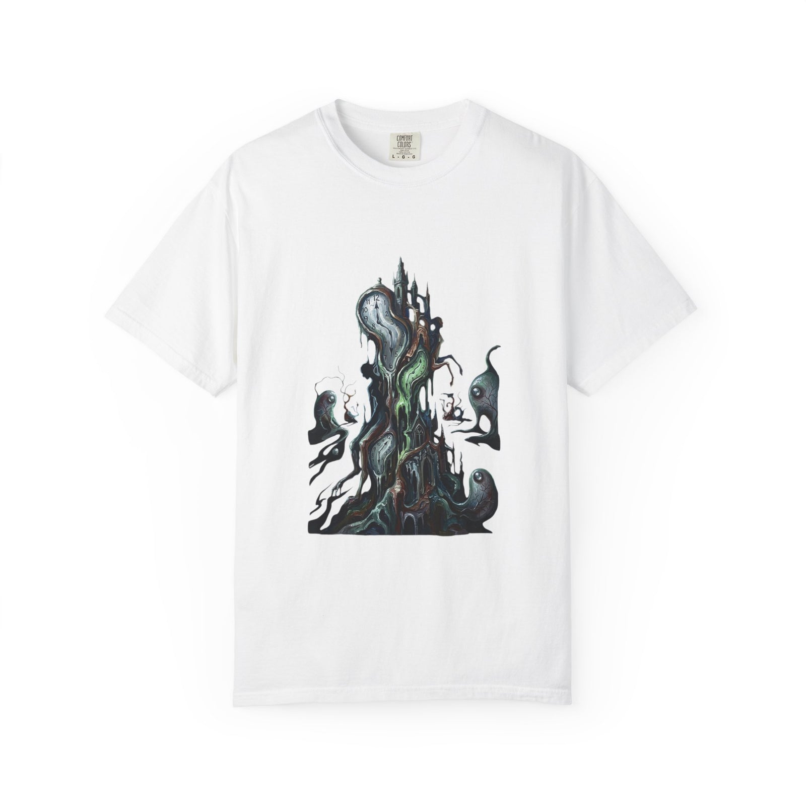 Ghostly Grove T-Shirt — Haunted Tree & Spirits Graphic Tee
