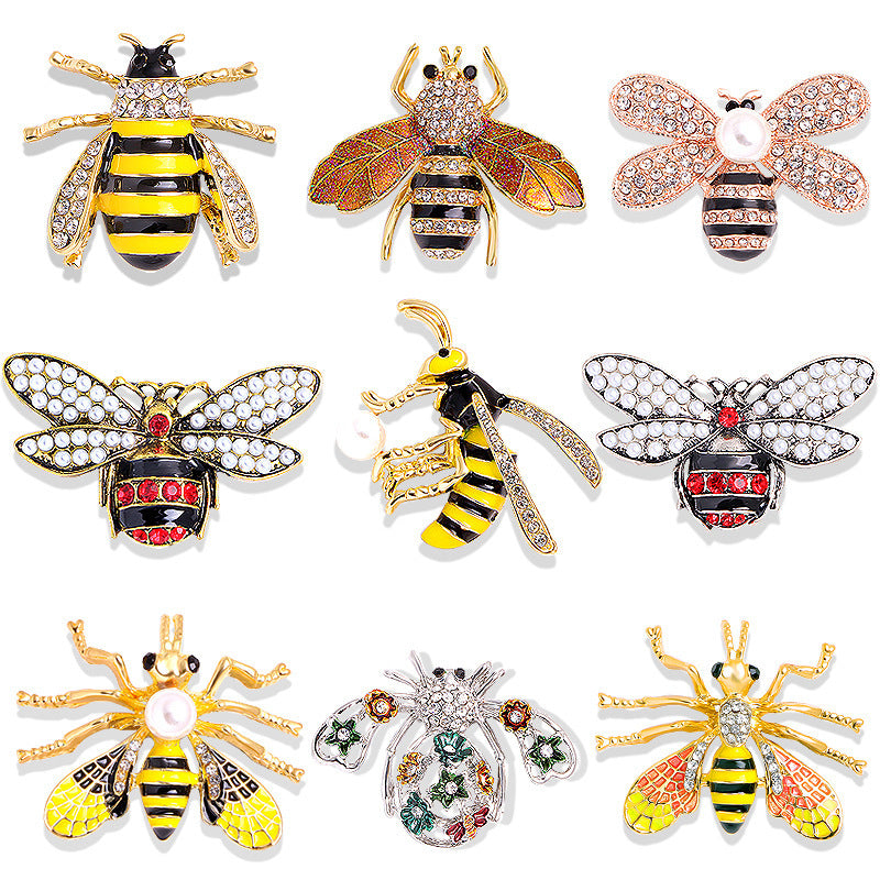 Insect pin anti slip buckle brooch