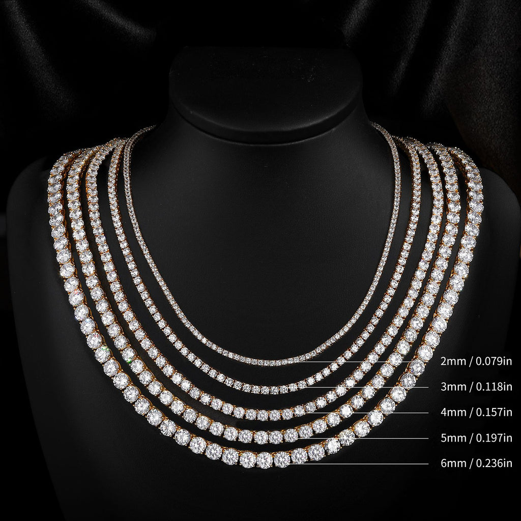 Chaîne Tennis Zircon Plaquée Or 18K 4mm | Boutique84