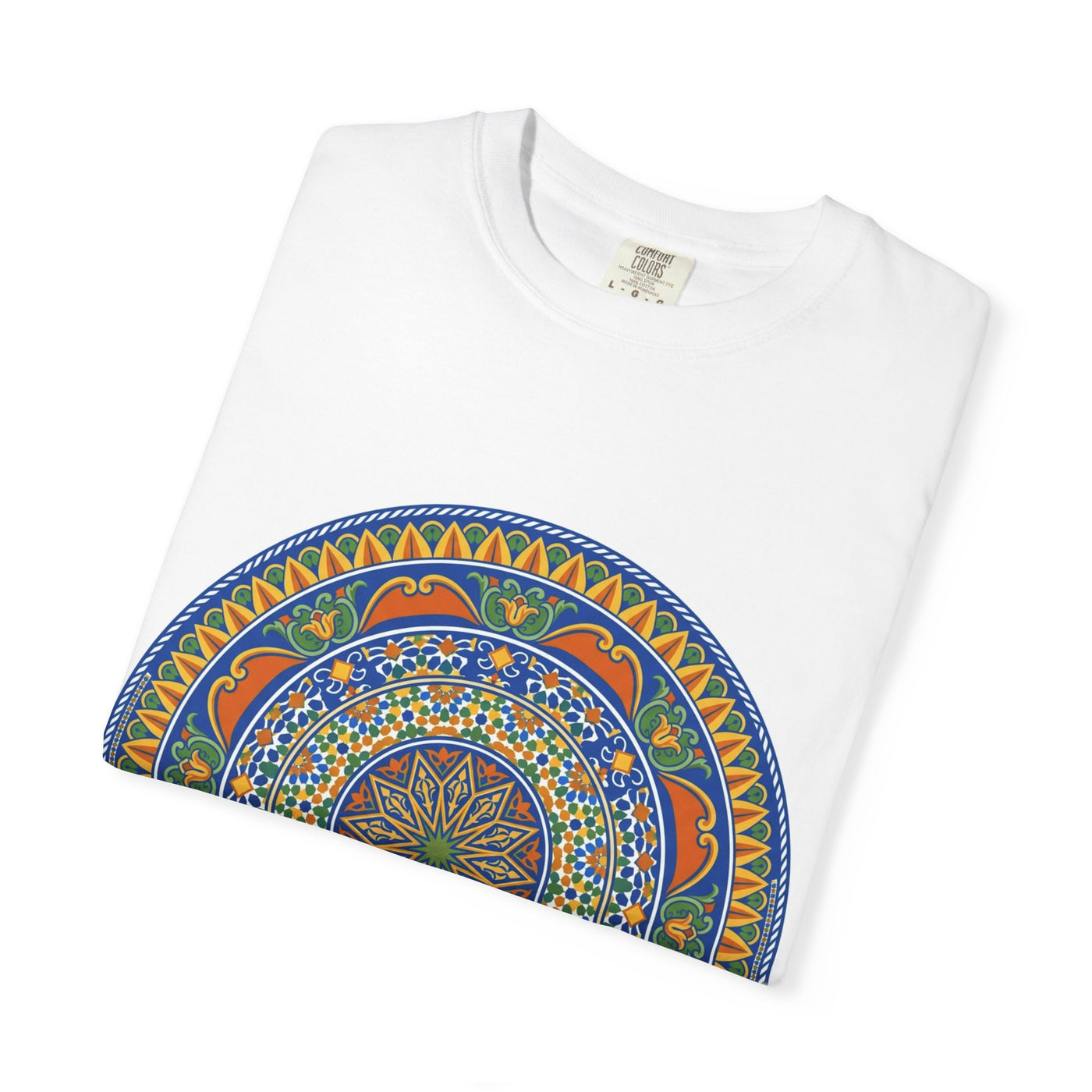 Mandala Circle Graphic T-Shirt — Vibrant Boho Meditation Tee