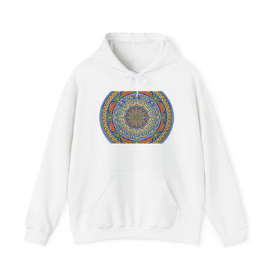 Mandala Harmony Hoodie — Colorful Boho Meditation Sweatshirt