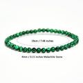 Vintage malachite beaded bracelet stacking style green bracelet men and women elastic jewelry