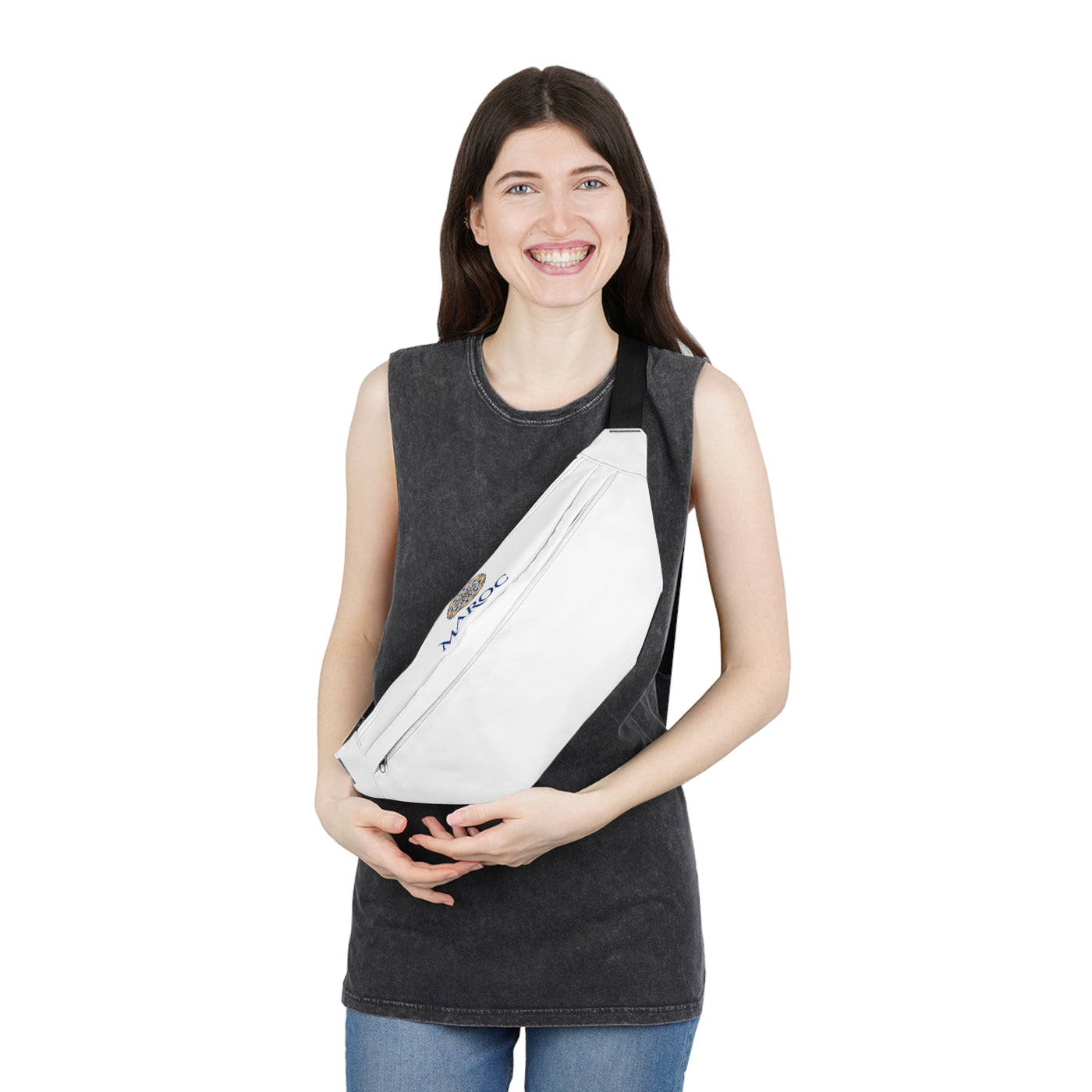 Maroc Emblem Large Fanny Pack — Travel Waist Bag