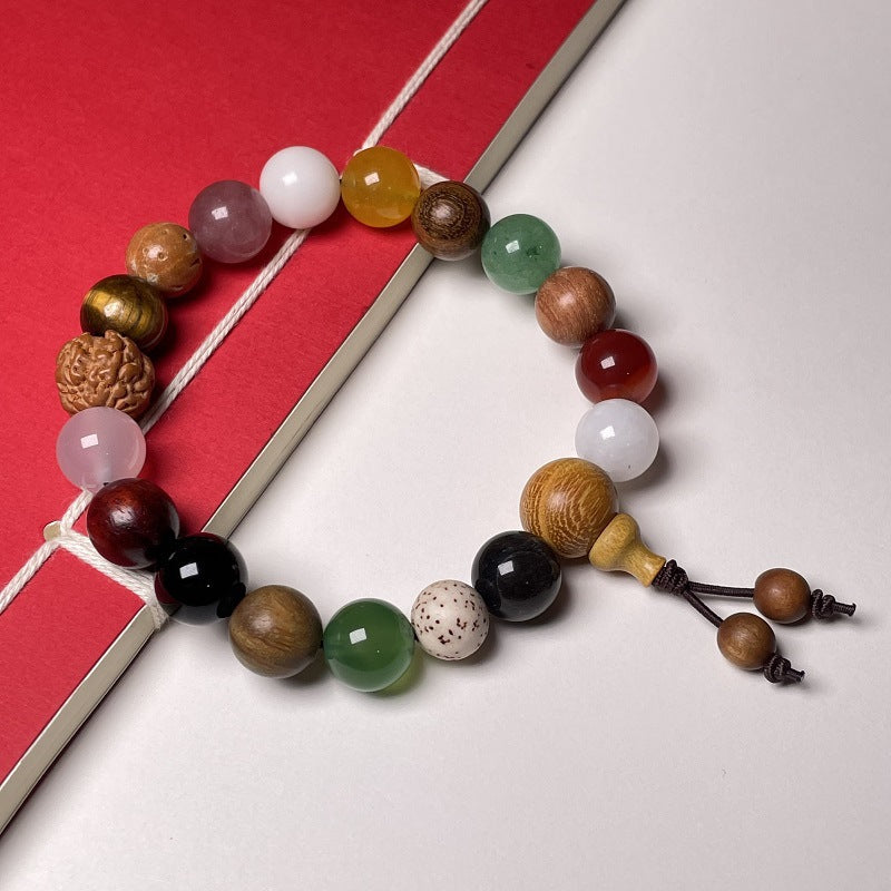 Bracelet Bodhi Multicolore 18 Graines Prière | Boutique84