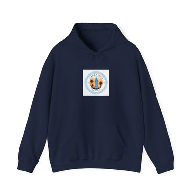 Coastal Calm Surf Hoodie – "Good Vibes Only" Beach Graphic Pullover