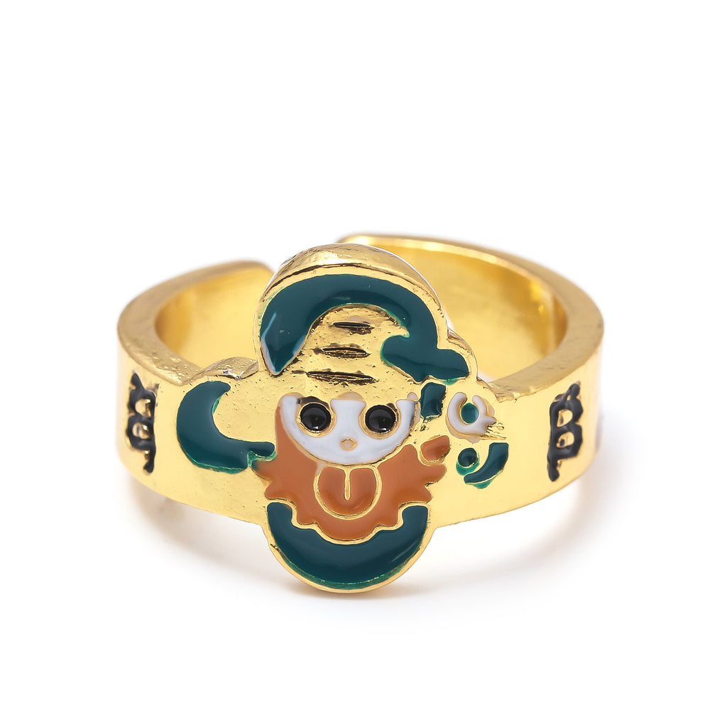 Anime Merchandise One Piece Straw Hat Pirates Ring - Luffy, Zoro, Sanji, Nami, Robin, Chopper Cosplay Finger Ring