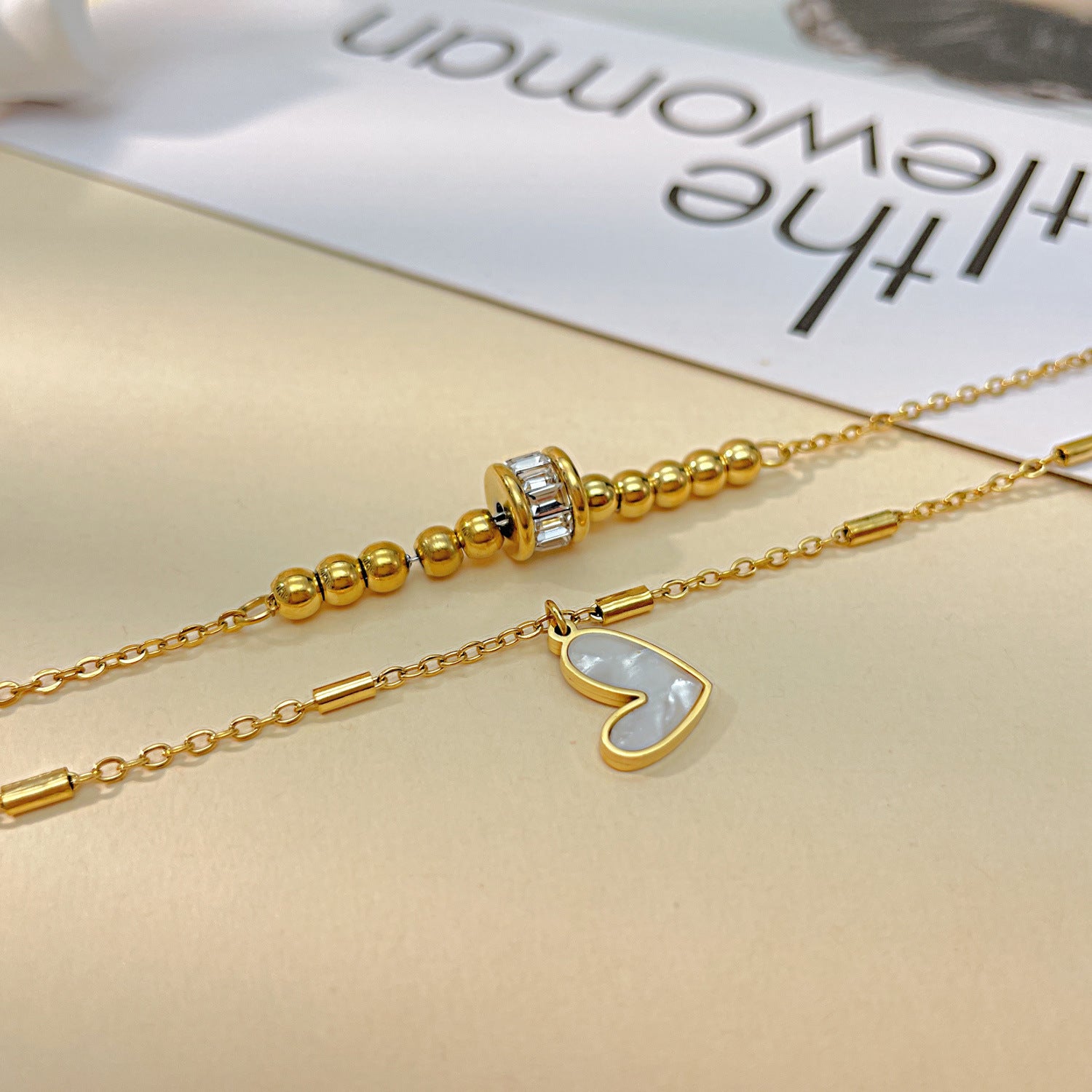 Fashion Jewelry Boho Classic Love Heart Ankle Chain Double Layer Chain Bracelet Anklet Charm Tassel Leg Chain On Foot Chain Women Party Jewelry Accessories