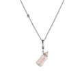 Acrylic letter printing power bottle pendant necklace exquisite bottle pendant