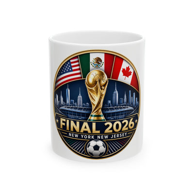 World Cup Final 2026 Ceramic Mug – USA/Mexico/Canada Host Cities (11oz, 15oz)