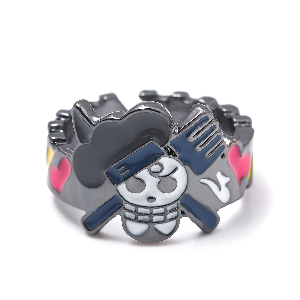 Anime Merchandise One Piece Straw Hat Pirates Ring - Luffy, Zoro, Sanji, Nami, Robin, Chopper Cosplay Finger Ring