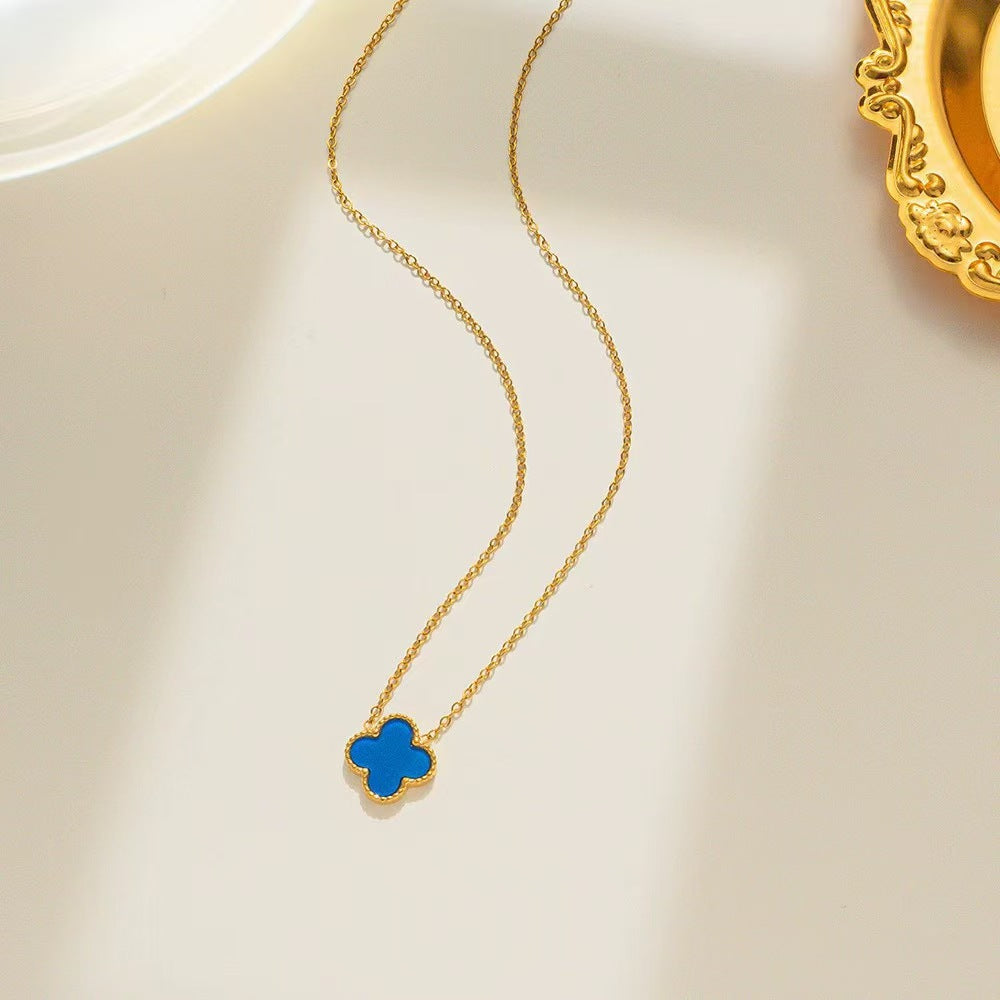 Parure Trèfle 4 Feuilles Collier + Bracelet 13mm | Boutique84