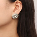 Boucles d'Oreilles Géométriques Acier Titane Minimalistes | Boutique84