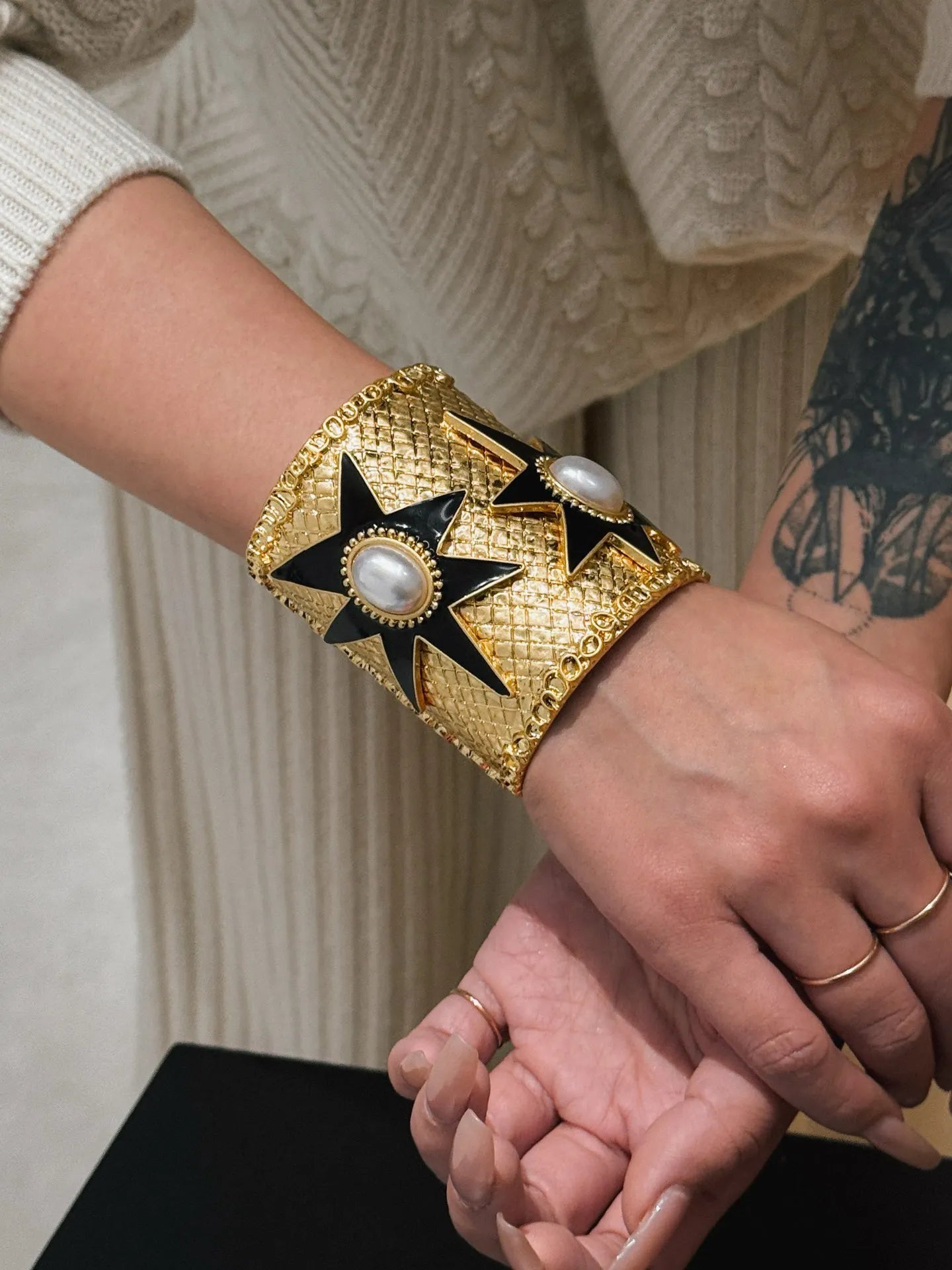 French retro personality fashion medieval brand series Starfish retro bracelet