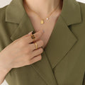 Collier Ras-de-Cou Ovale Acier Titane Minimaliste | Boutique84