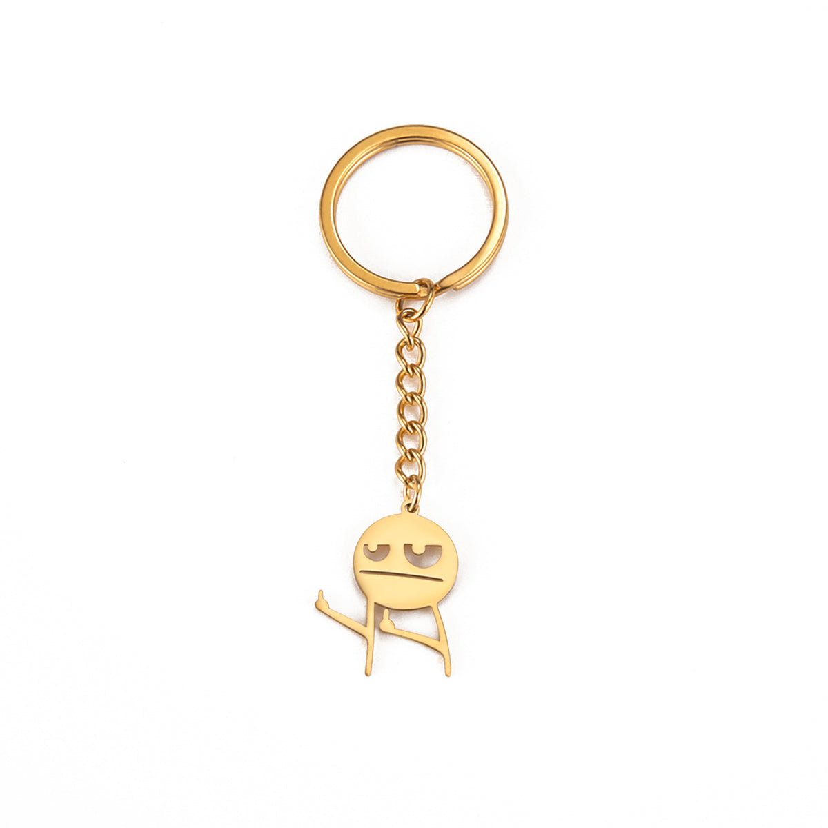 Pendant keychain stainless steel schoolbag keychain car key