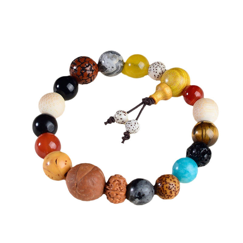 Bracelet Bodhi Multicolore 18 Graines Prière | Boutique84