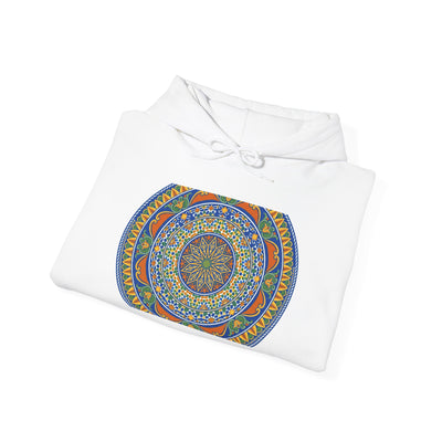 Mandala Harmony Hoodie — Colorful Boho Meditation Sweatshirt
